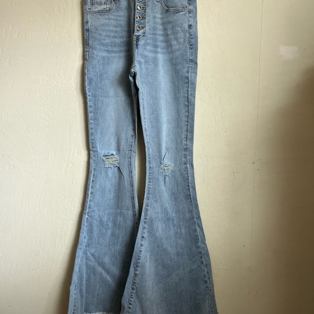 Light Blue Flared Women Jeans